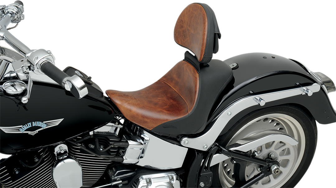 SADDLEMEN Lariat Backrest - Distressed Brown - FL '06-'17 11567B