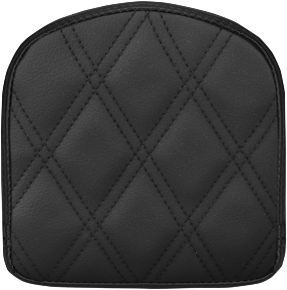SADDLEMEN Sissy Bar Pad - Lattice Stitched - Black - Universal 040843