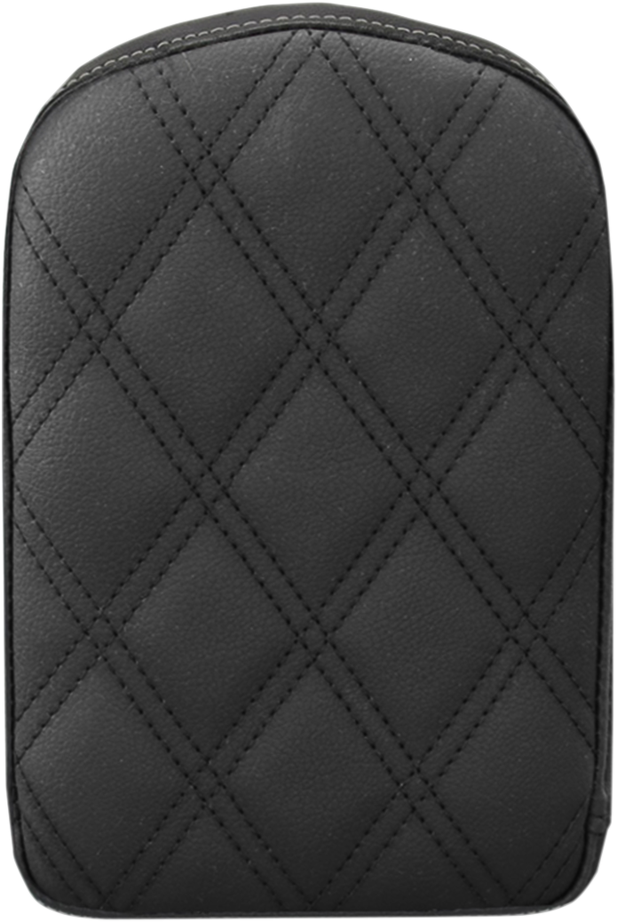 SADDLEMEN Sissy Bar Pad - Lattice Stitched - Black - Universal 041143