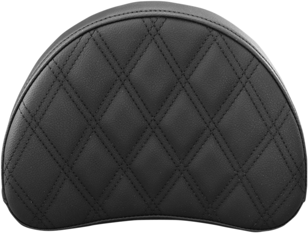 SADDLEMEN Sissy Bar Pad - Lattice Stitched - Black - Universal 051343