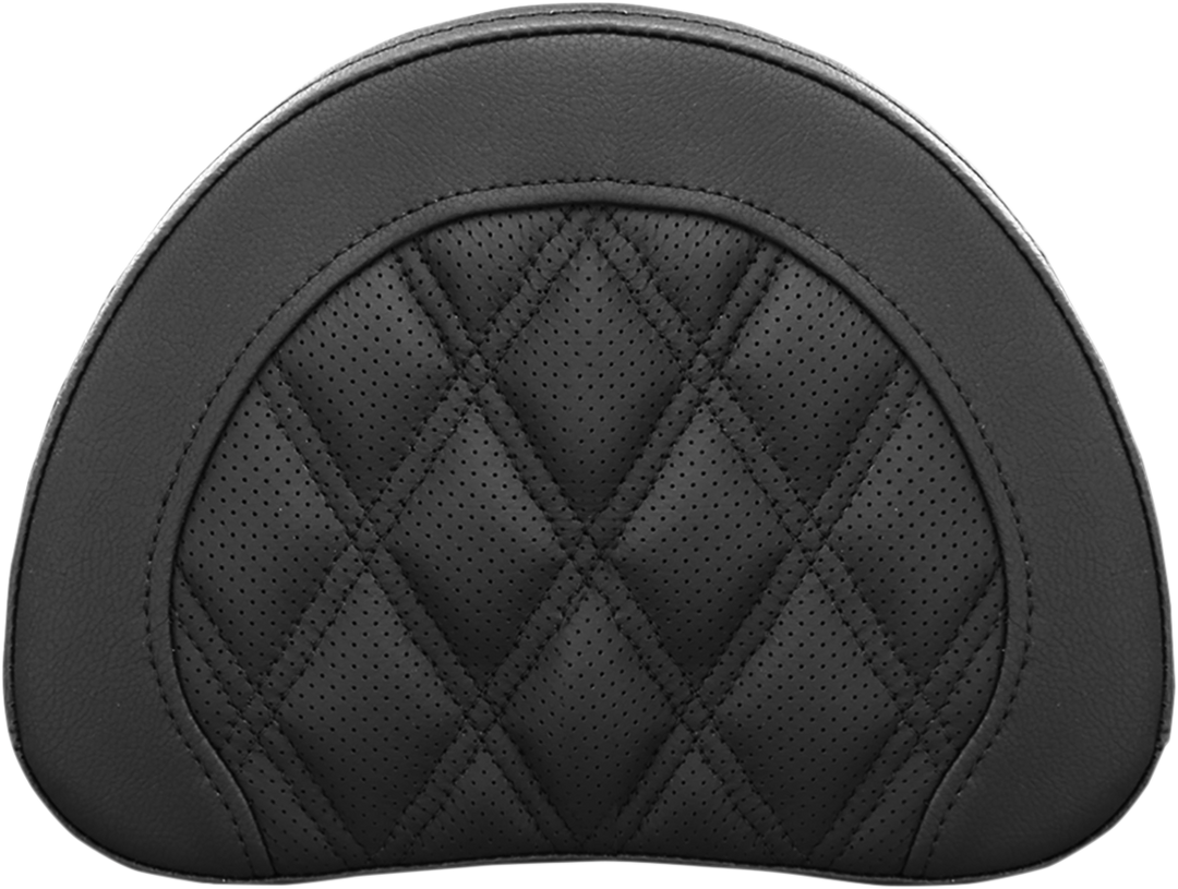 SADDLEMEN Sissy Bar Pad - Lattice Stitched - Black - Universal 051318400