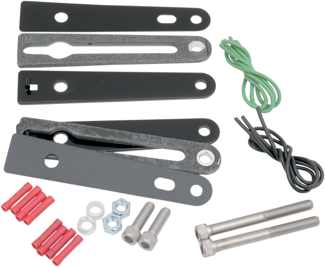 SADDLEMEN Turn Signal Relocation Kit - Dyna - Black 2020-0421