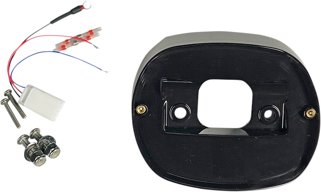 CUSTOM DYNAMICS Taillight Baseplate - Black TL-BASE99-B