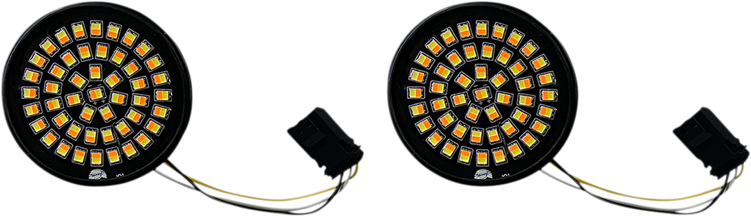 CUSTOM DYNAMICS LED Turn Signal Insert - Amber/White - CVO GEN-4-AW-JAE