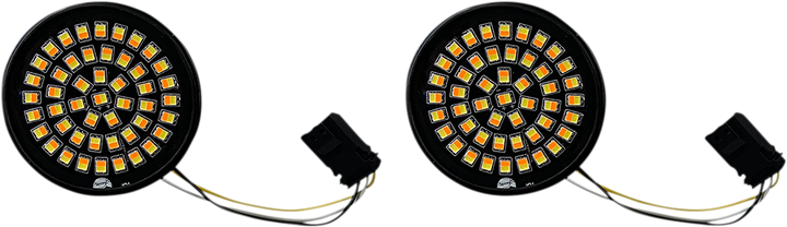 CUSTOM DYNAMICS LED Turn Signal Insert - Amber/White - CVO GEN-4-AW-JAE