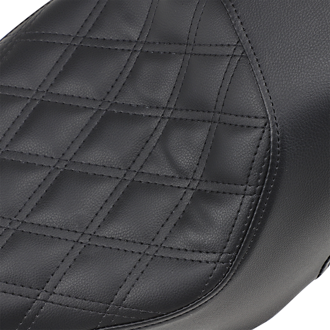 SADDLEMEN Profiler Seat - Front Lattice/Rear Smooth - Black - XL '04-'20 807-11-149