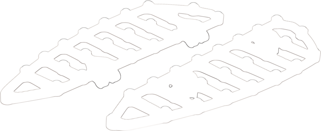 ARLEN NESS MX Driver Floorboards - Titanium 410-013