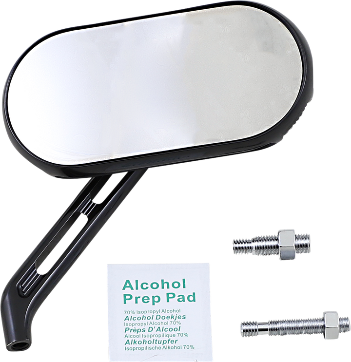 ARLEN NESS Mirror - Sidekick - Side View - Oval - Black - Right 510-002