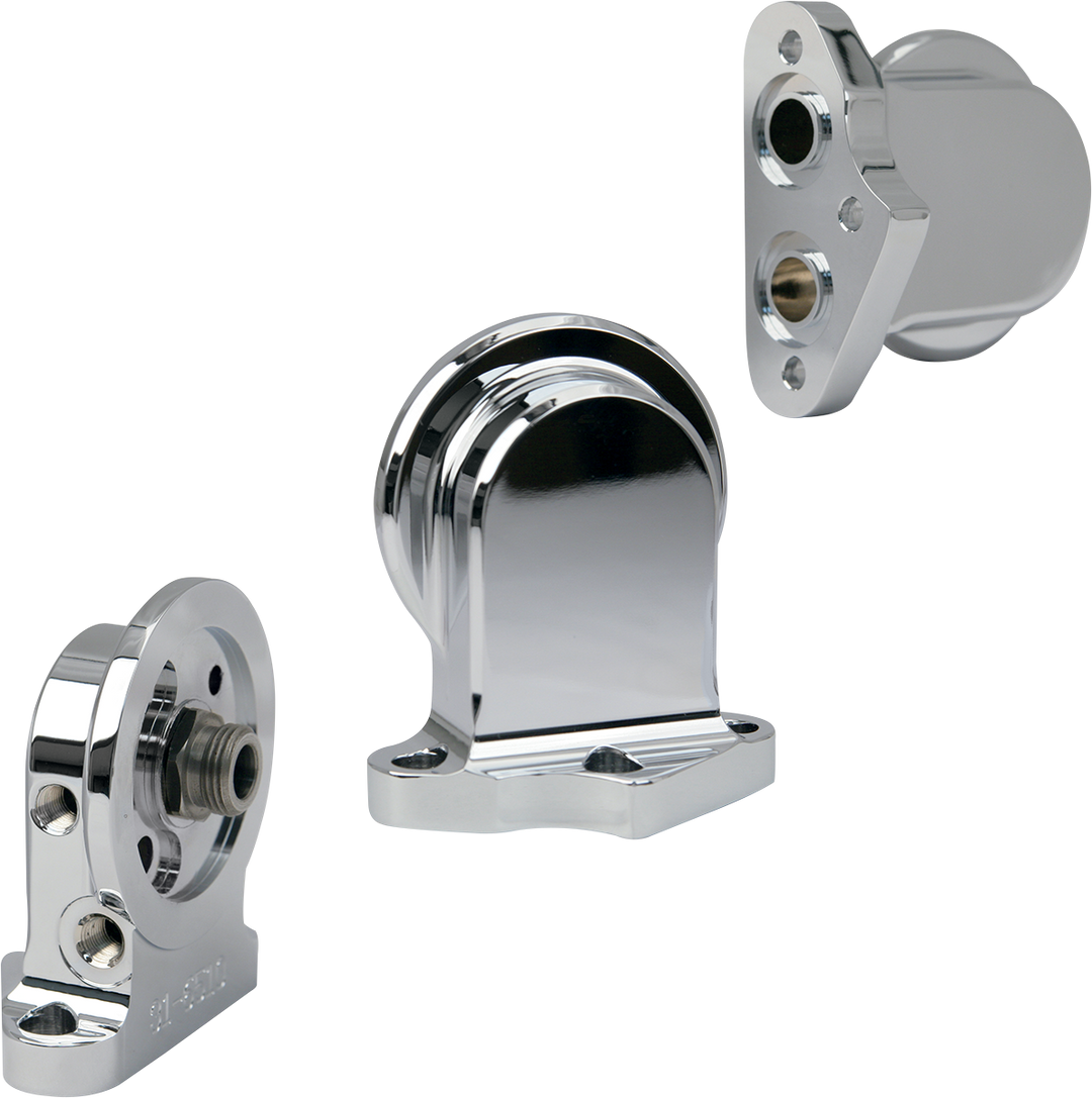 S&S CYCLE Oil Filter Mounting Bracket Kit - Chrome 106-3884