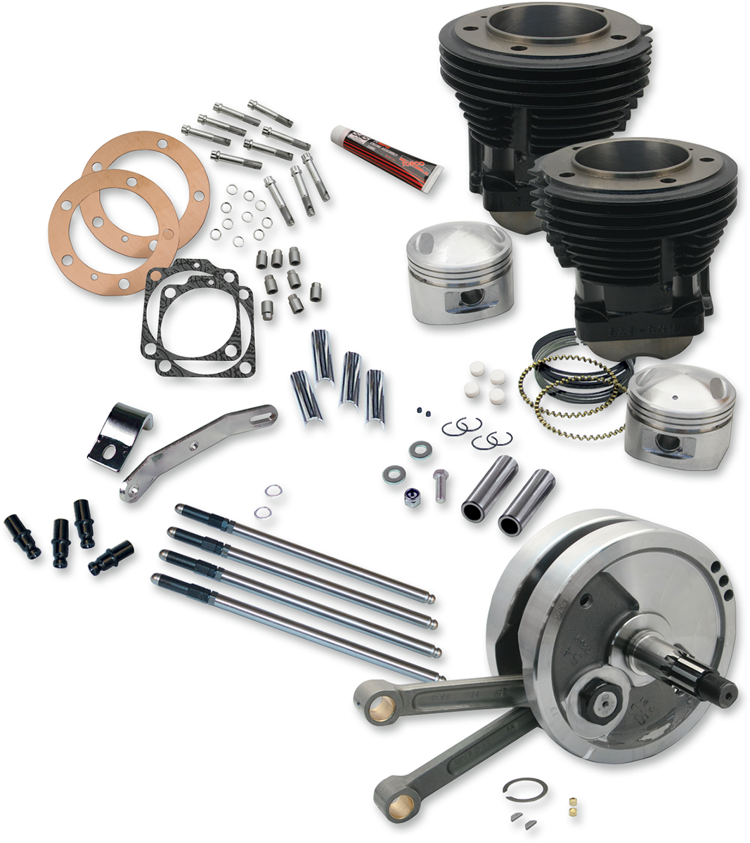 S&S CYCLE 93" Sidewinder® Big Bore Stroker Engine Performance Kit- High Compression 91-9130
