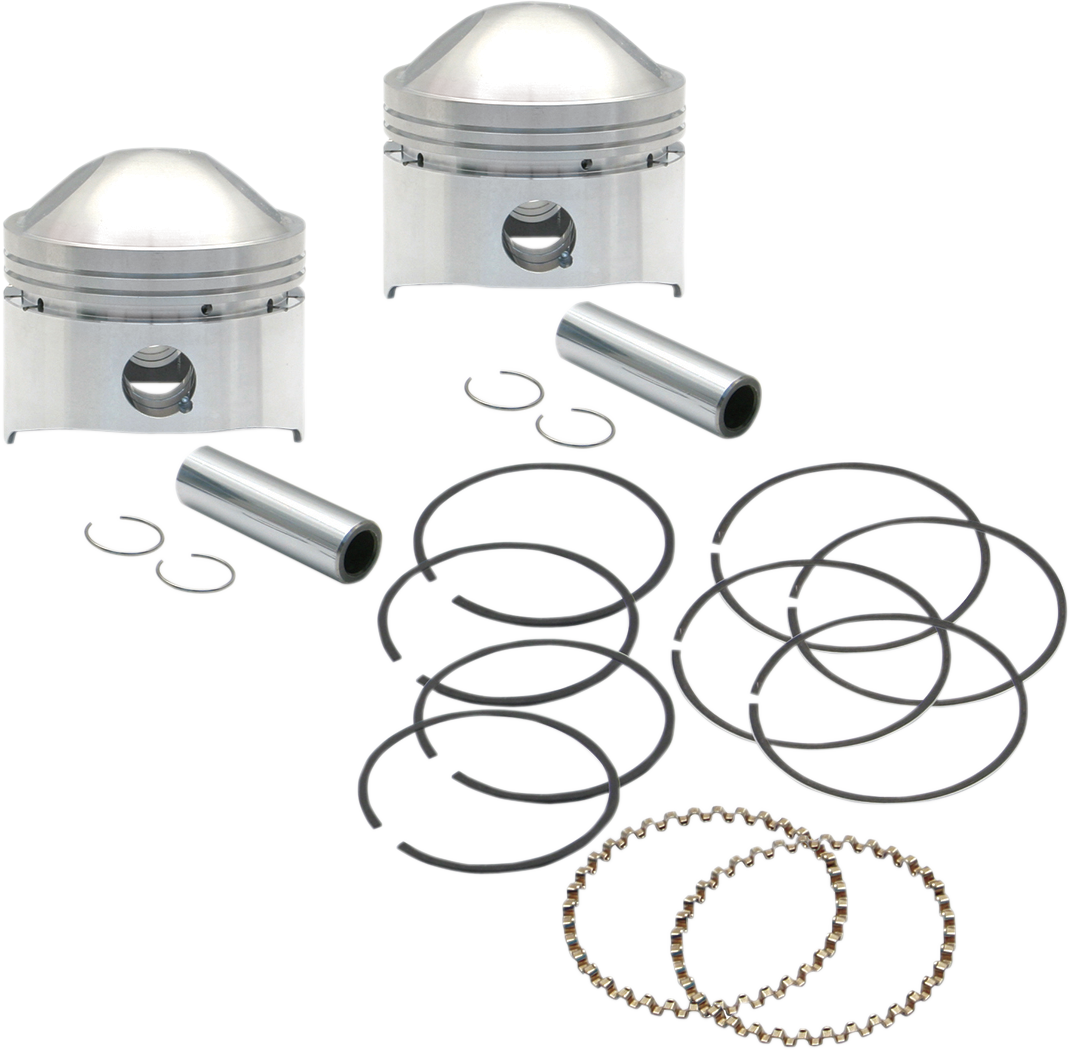 S&S CYCLE Piston Kit - Low Compression - 74" Stock Motor - Standard 106-5495