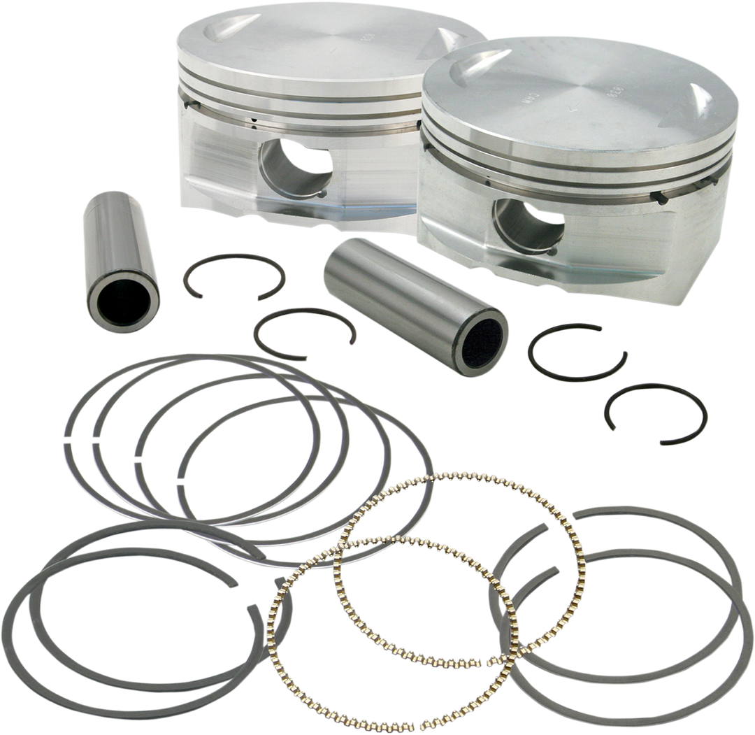 S&S CYCLE Piston Kit - For 97" Big Bore Kit - 3.927" - +0.010" 106-4414