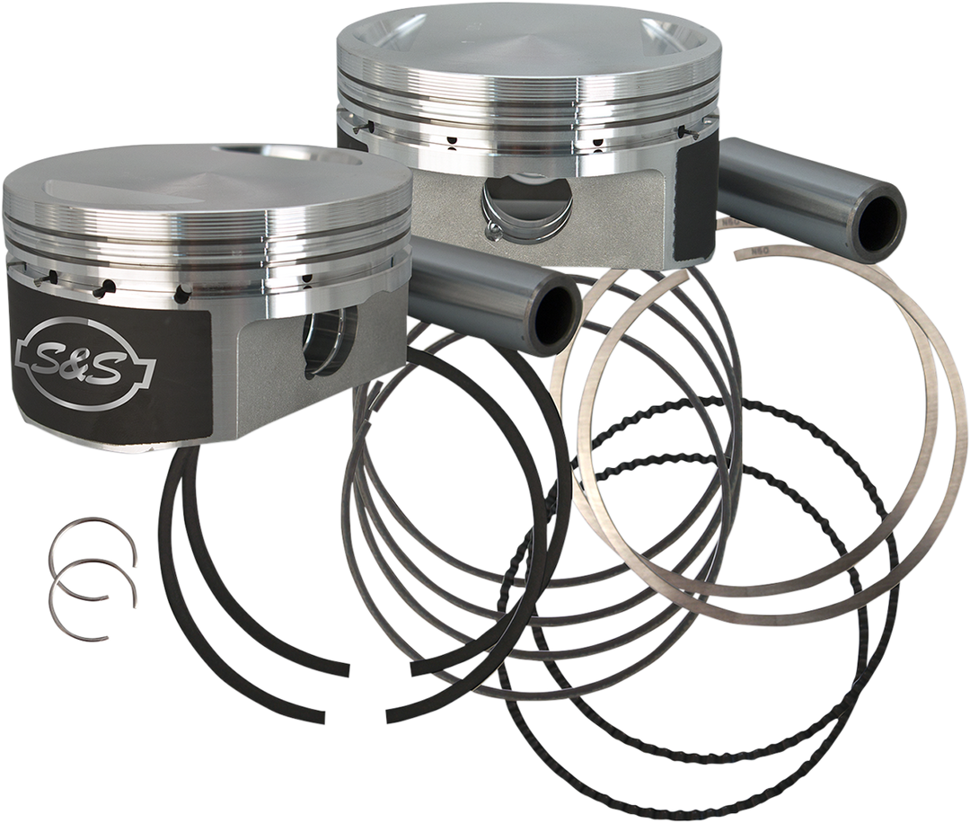 S&S CYCLE Piston Kit - 3.5625" - 1250cc Big Bore - 10.3:1 CR - XL 920-0070