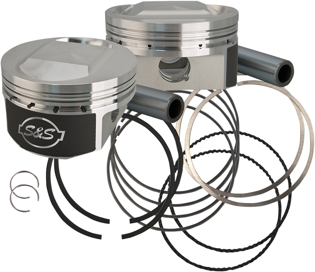 S&S CYCLE Piston Kit - 3.5625" - 1250cc Big Bore - 11.2:1 CR - XL 920-0071