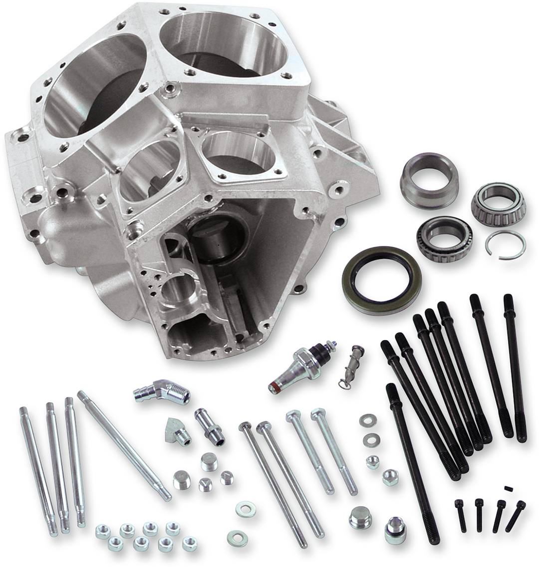 S&S CYCLE Engine Case - +4.000" Bore - Special Application - Evolution Big Twin 31-0047