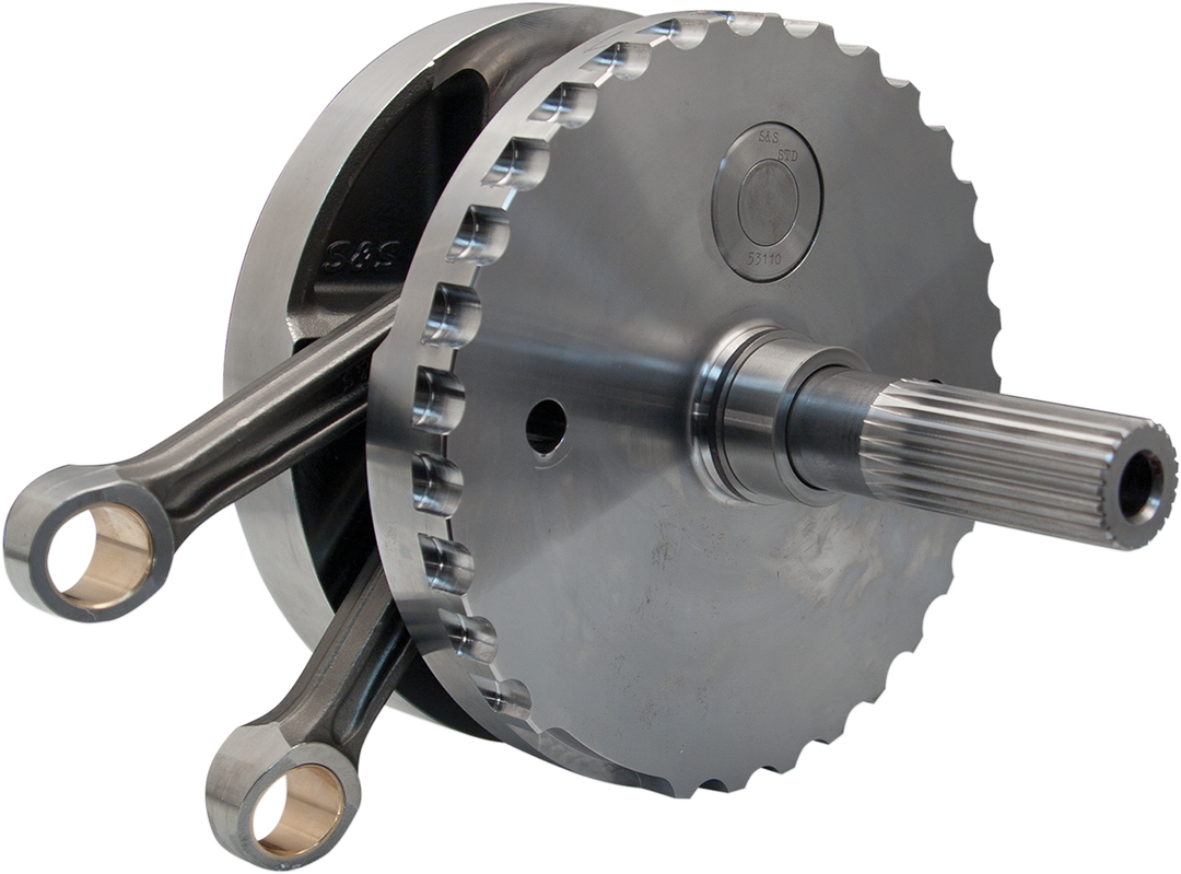 S&S CYCLE Flywheel Assembly - 4-3/8" - with Sprocket Bearing Race - 96"/103"/110" Twin Cam "A" '07-'16 320-0352