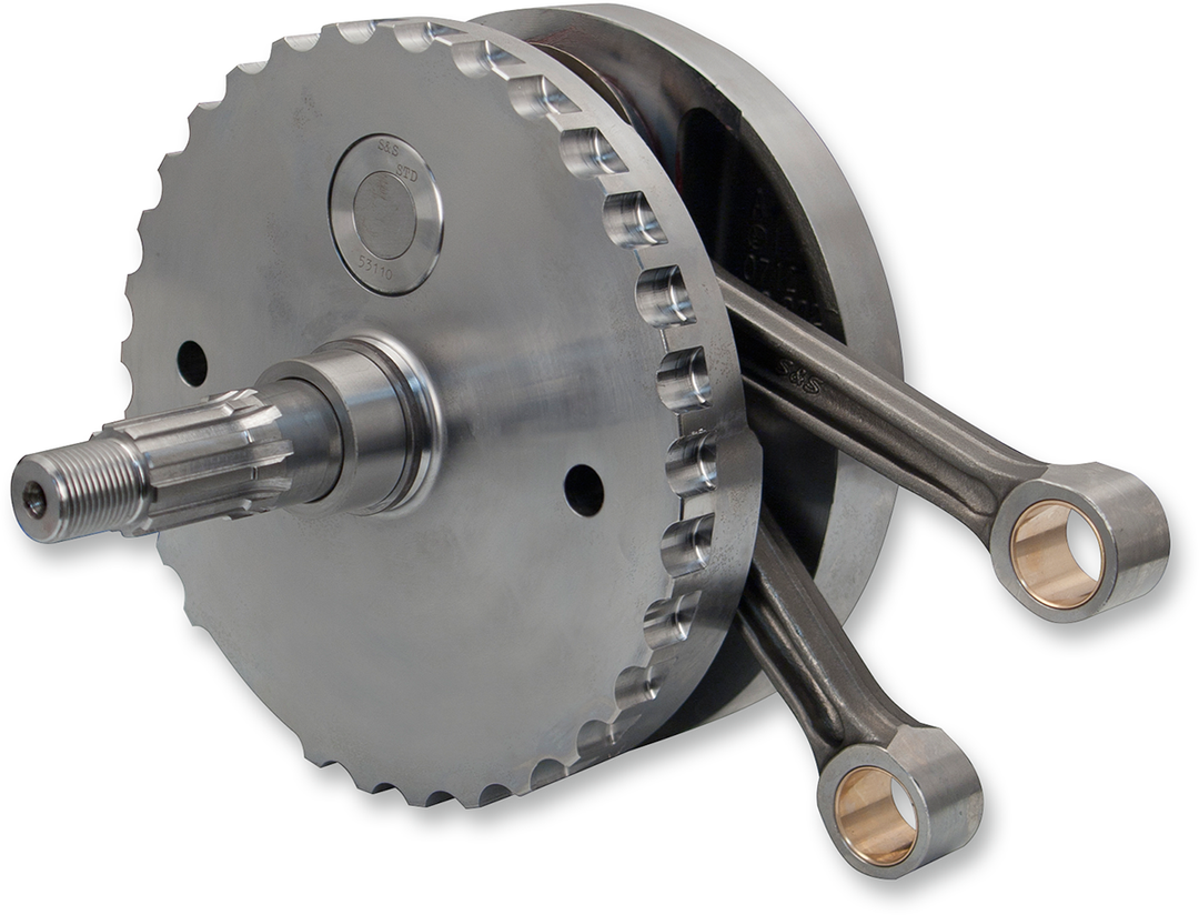 S&S CYCLE Flywheel Assembly - 4-3/8" - with Sprocket Bearing Race - Twin Cam "A" '99-'06 (except '06 Dyna) 320-0360