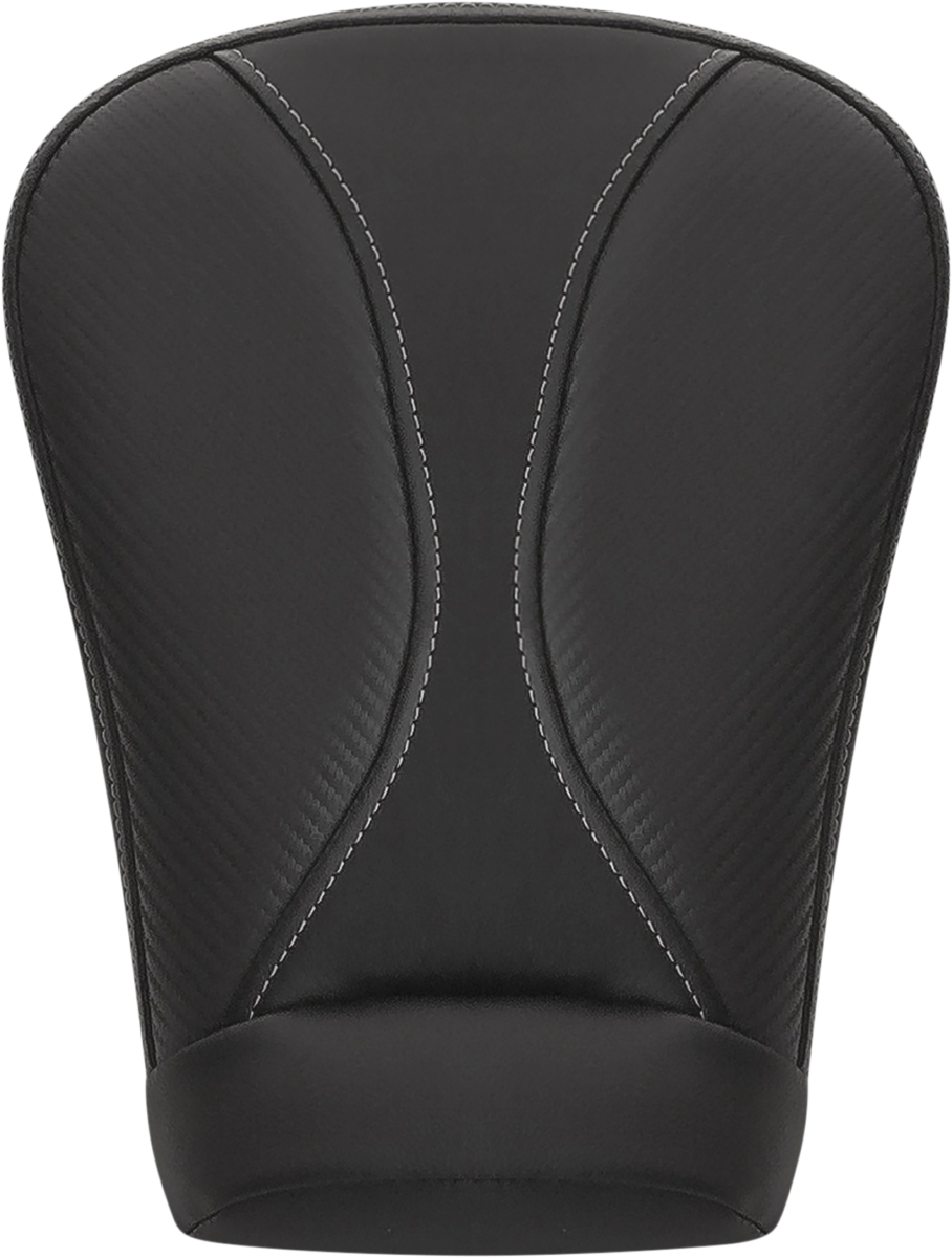 SADDLEMEN Dominator Pillion Pad - Extended Reach - Black w/ Gray Stitching - FL '08-'25 808-07B-0162EXT