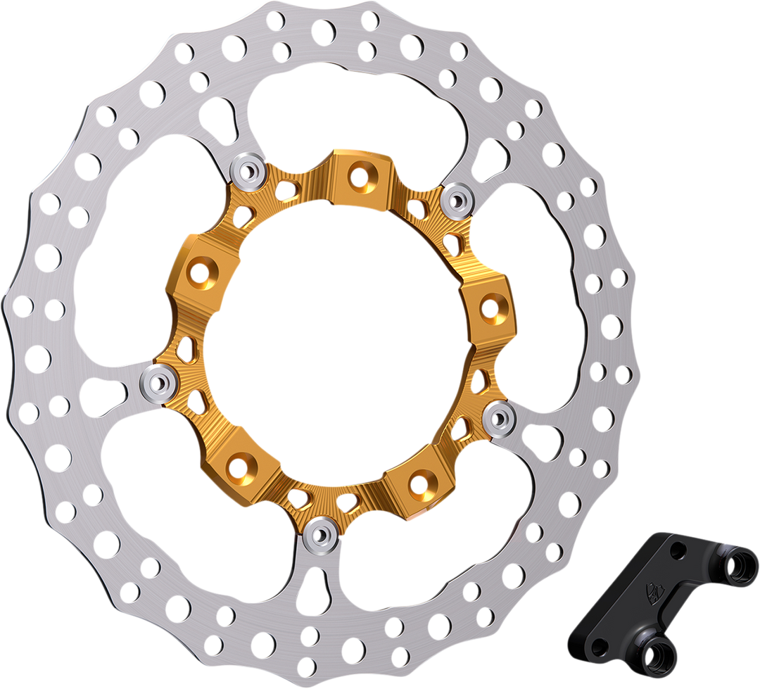ARLEN NESS Rotor 14" - Front Right - Gold 300-006