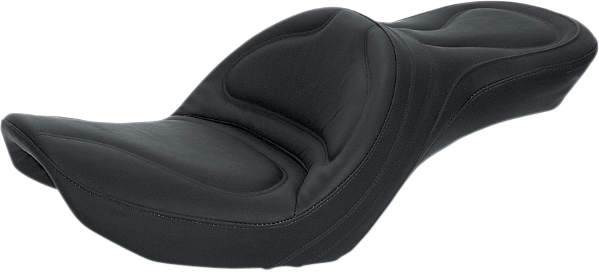 SADDLEMEN Seat - Explorer™ - Without Backrest - Stitched - Black - FXDWG '96-'03 83G50JS
