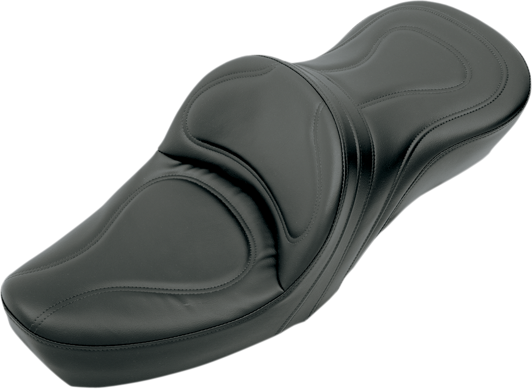 SADDLEMEN Seat - Explorer™ - Without Backrest - Stitched - Black - XL '79-'03 8550JS