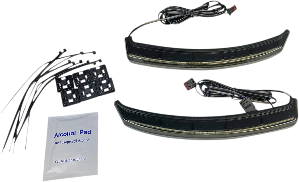 CUSTOM DYNAMICS Saddle Bag Lights - Smoke Lens - Indian CD-INDBAG-SWP-S