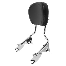 Chrome Detachable Tall Boy Sissy Bar Backrest for Harley® Touring '09-'26