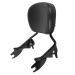 Black Detachable Shorty Sissy Bar Backrest for Harley® Touring '09-'26