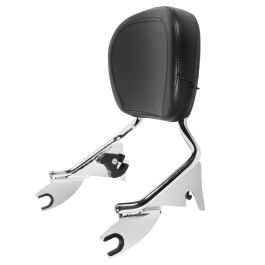 Chrome Detachable Shorty Sissy Bar Backrest for Harley® Touring '09-'26