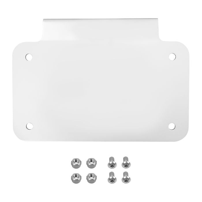 HogWorkz Horizontal Saddlebag License Plate Mount | Black - HW131752 - HW131751
