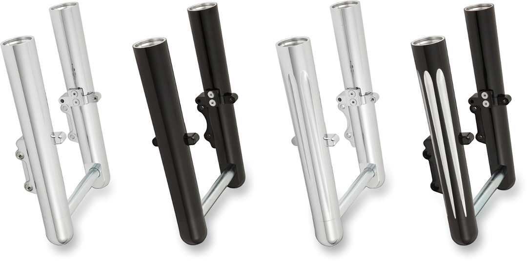 ARLEN NESS Fork Legs - Chrome - Smooth - Dual Disc - '08-'13 FLT 06-500