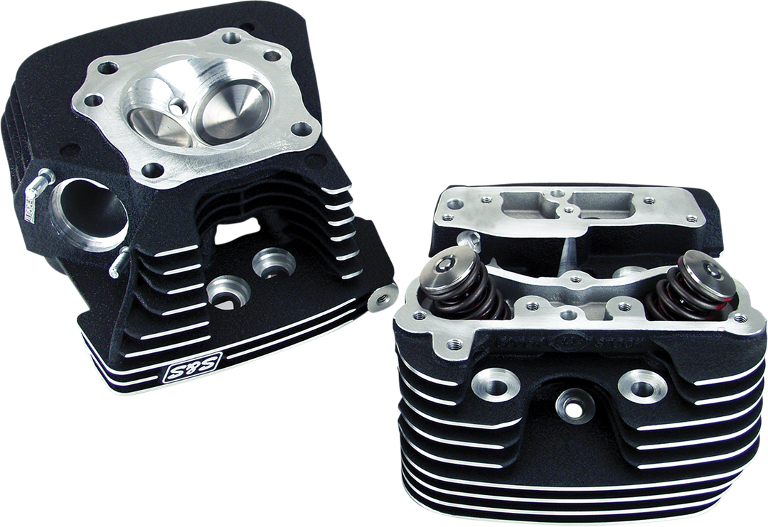 S&S CYCLE Cylinder Head Kit - Super Stock™ - Black - Evolution Big Twin '88-'99 90-1504