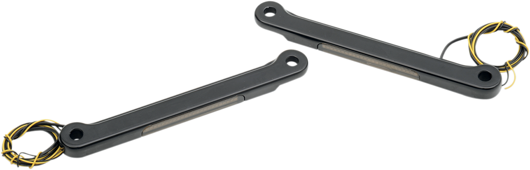 ALLOY ART LED Front Signal Light - FLHR - Black/Smoke - RKFS-2