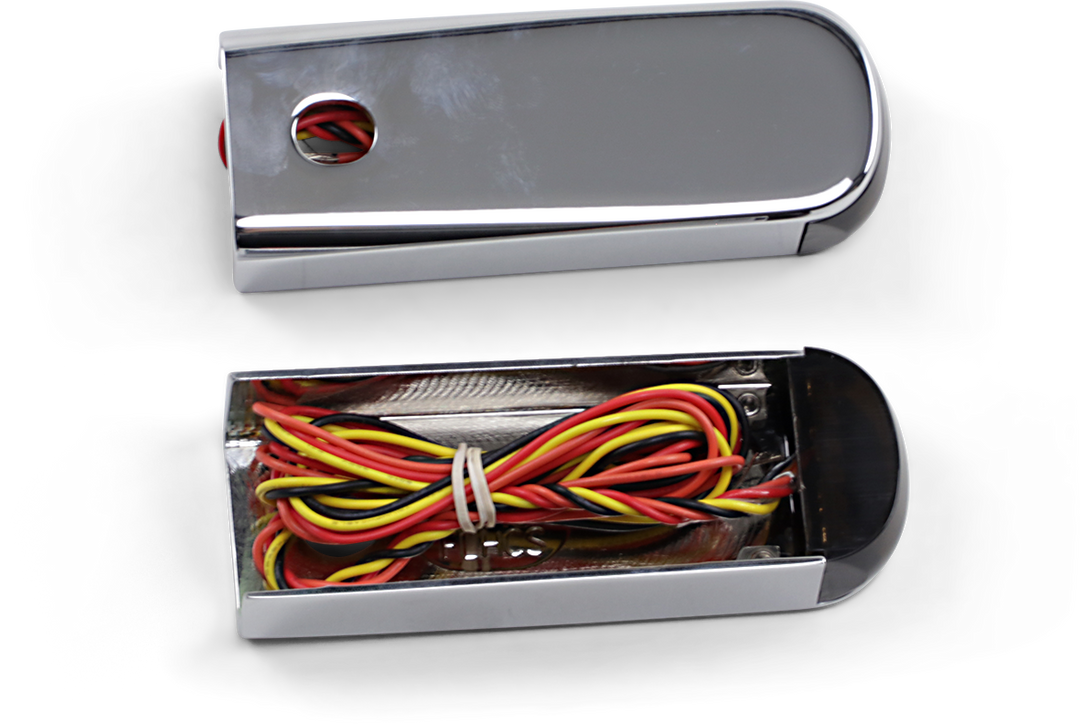ALLOY ART Strut Light - LED - Smoke/Red Chrome FLHC - SSL-BR-2C