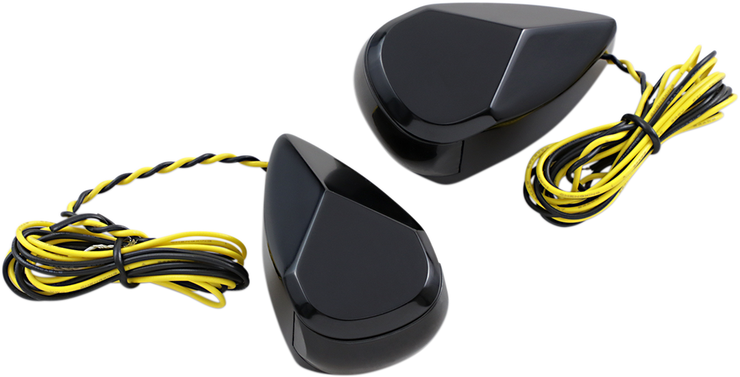 ALLOY ART Turn Signal - Black - Smoke/Amber - MRL-1B