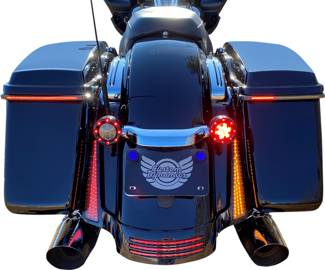 CUSTOM DYNAMICS Panel Lights - Chrome - Smoke Lens CD-FASCIADCSS6C
