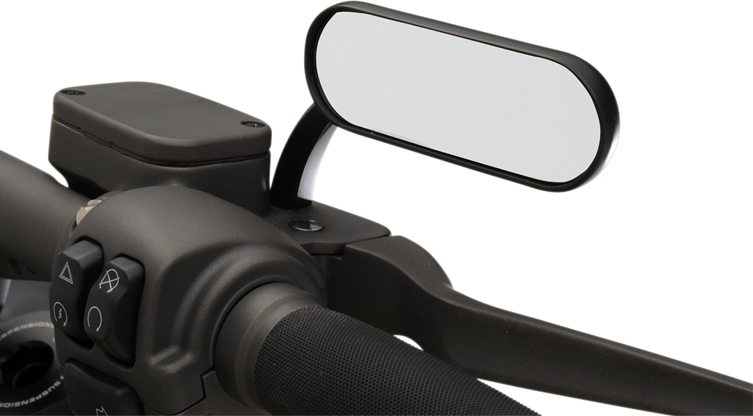 ARLEN NESS Mirror - Micro - Mini - Side View - Oval - Black - Right 13-413
