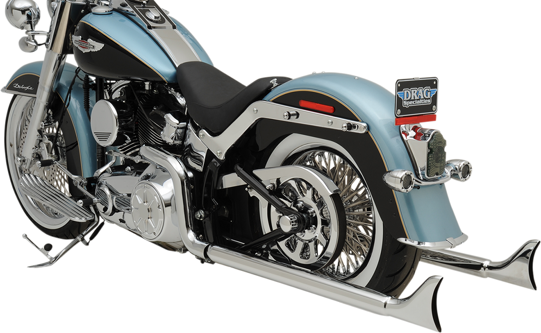 BASSANI XHAUST True Duals Exhaust System with Fishtail Mufflers - 36" - Softail 1S46E-36