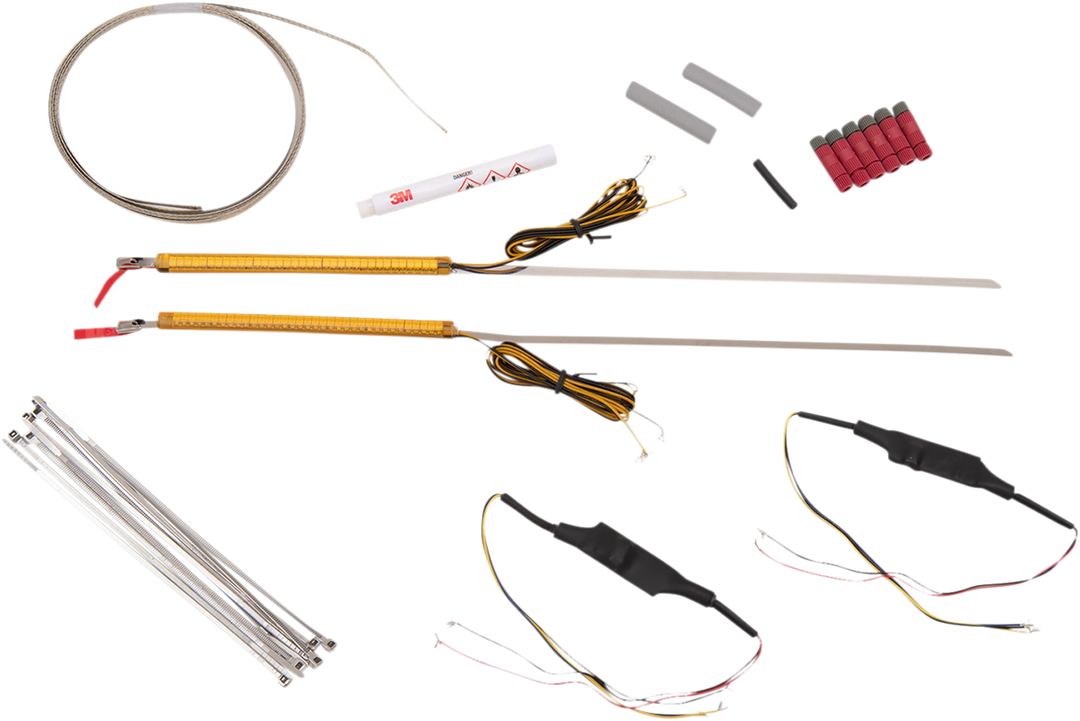 CUSTOM DYNAMICS WRAPZ® Fork Lights - 39 mm - Amber Lens TW39AA