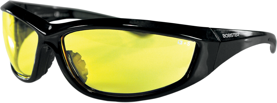 BOBSTER Charger Sunglasses - Gloss Black - Yellow Lens ECHA001Y