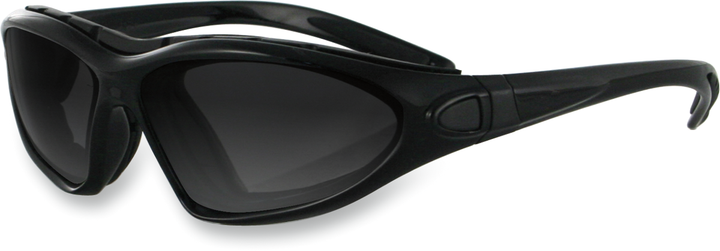 BOBSTER Road Master Convertible Sunglasses - Gloss Black - Smoke Photochromic Lens BDG001