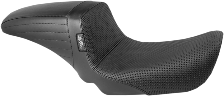 LE PERA Kickflip Seat - Basketweave - Black - FXD '96-'03 LN-591BW