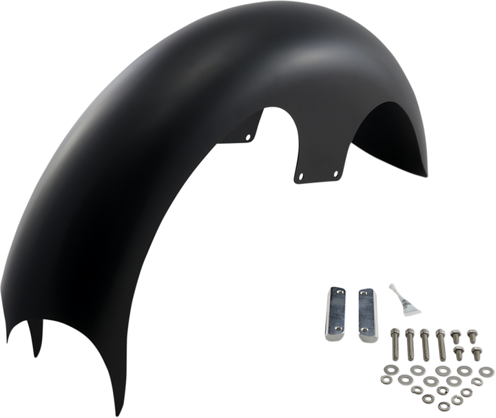 PAUL YAFFE BAGGER NATION Talon Front Fender - 23" Wheel - With Satin Adapters - HD Touring PYO:TALON23-14L-S