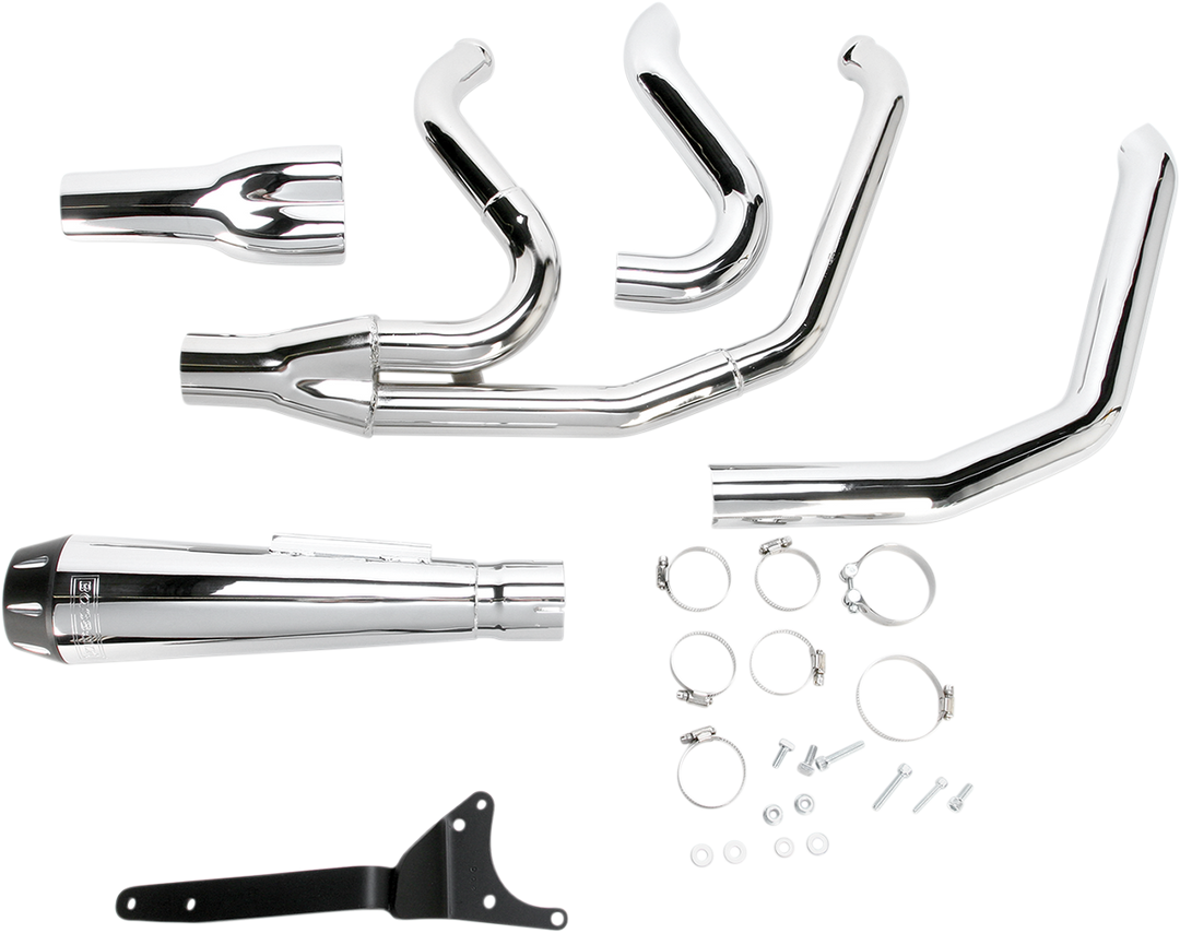BASSANI XHAUST Road Rage 2:1 Exhaust - Chrome 1FXR2