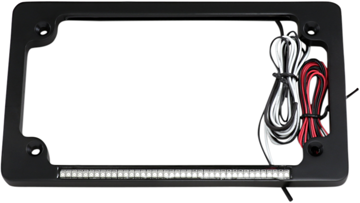 CUSTOM DYNAMICS Dual License Plate Frame - Black TF02-B
