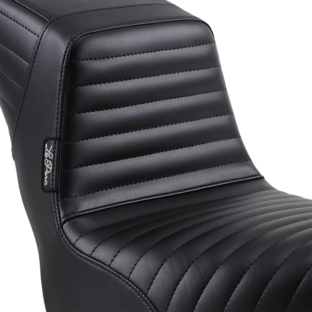 LE PERA Kickflip Seat - Pleated - Black - Softail '18-'23 LYF-590PT