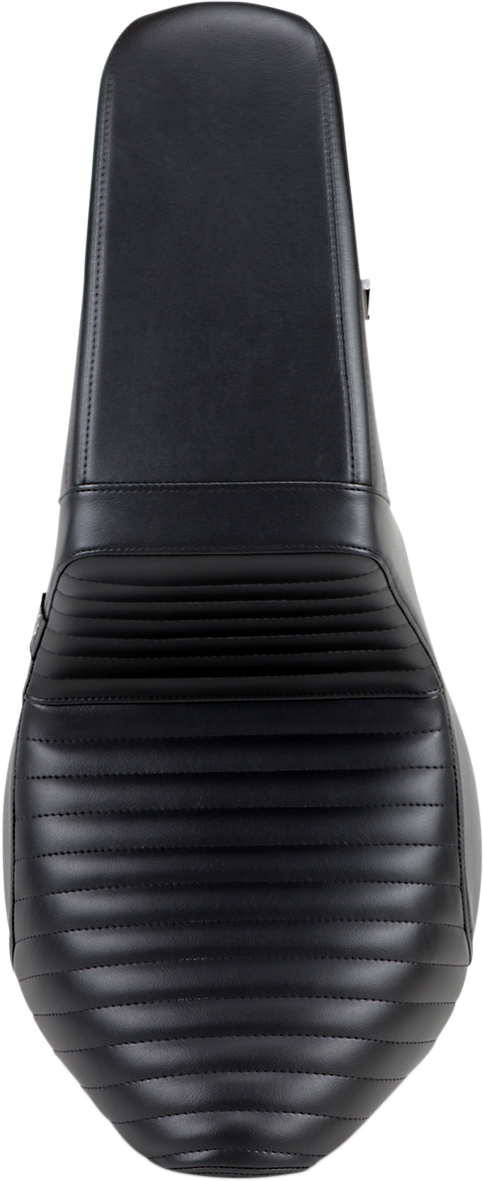 LE PERA Kickflip Seat - Pleated - Black - Softail '18-'23 LYR-590PT