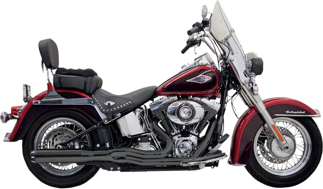 BASSANI XHAUST B1 2:1 Exhaust - Black 1S18RB