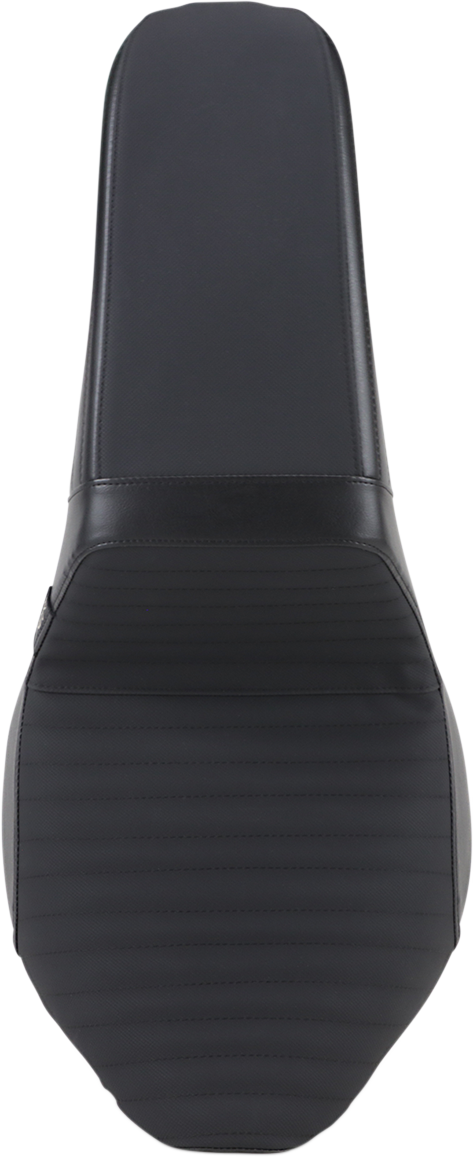 LE PERA Kickflip Seat - Pleated w/ Gripp Tape - Black - Softail '18-'23 LYR-590PTGP