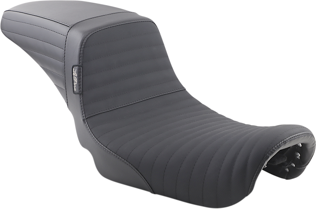 LE PERA Kickflip Daddy Long Legs Seat - Pleated w/ Gripp Tape - Black - FX '06-'17 LK-591DLPTGP